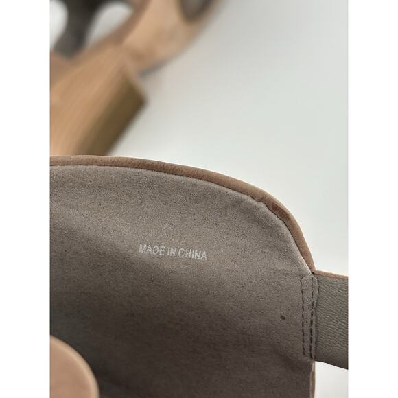 Eileen Fisher Iris Sandals Womens 8.5 Brown Leather Peep Toe Cut Out Casual Heel - Picture 13 of 15